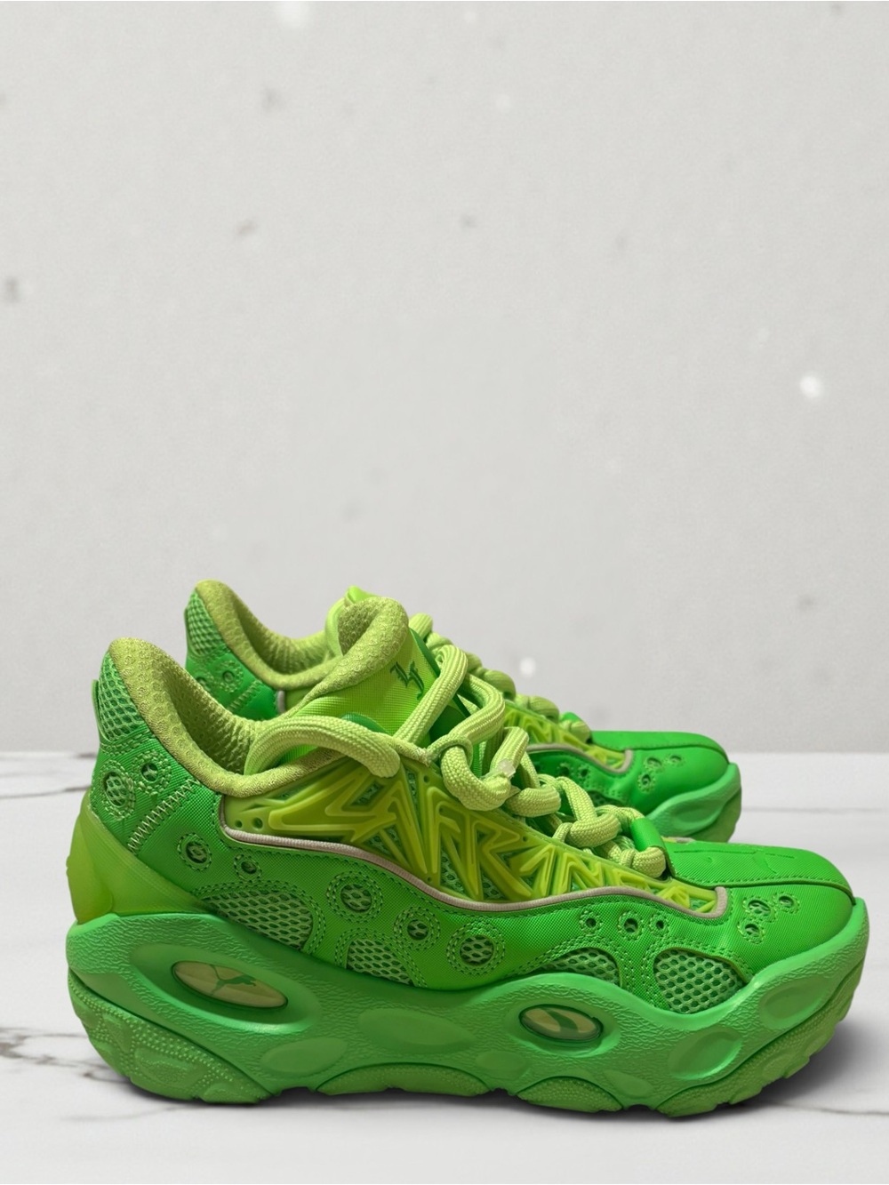 PUMA LaFrancé RNR LaMelo Ball Fluro Green Green Glare Men’s Size 10 312274-04